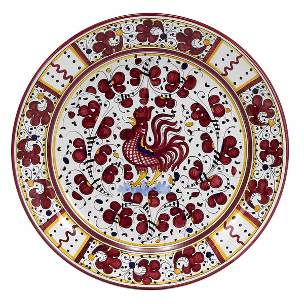 ORVIETO RED ROOSTER: Charger Buffet Platter
