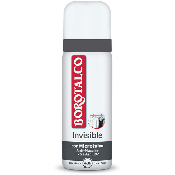 Borotalco Deodorant INVISIBLE Spray Travel Size 50 ml