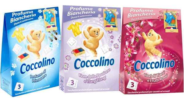 Coccolino Scented Sachets for Drawers and Closets 3-Pack