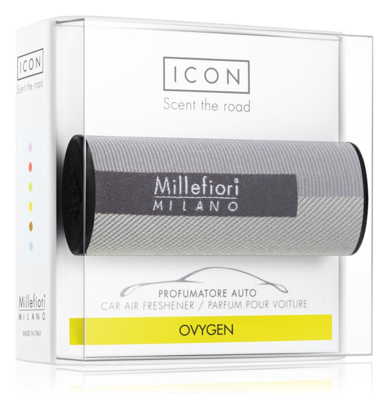 Millefiori 265133 Icon Textile Geometric Car Air Freshener, Oxygen
