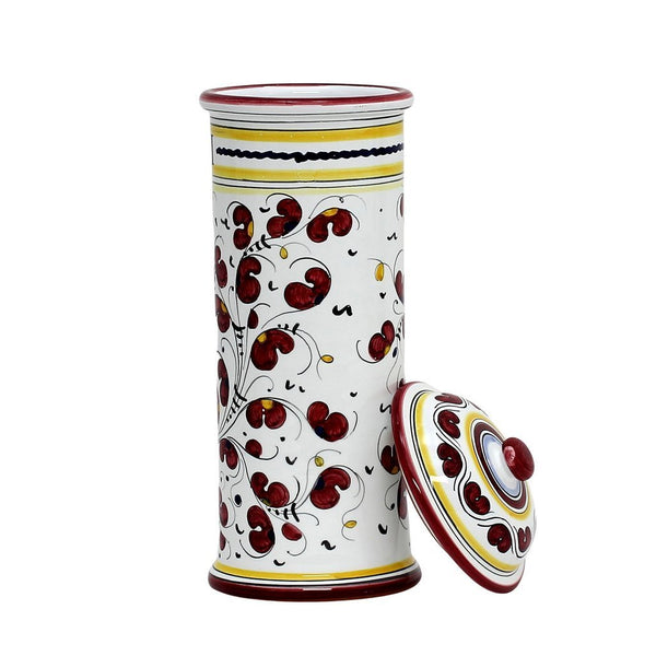 ORVIETO RED ROOSTER: Spaghetti Container Canister