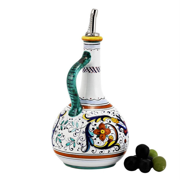RICCO DERUTA DELUXE: Olive Oil Bottle Dispenser with Metal Capped Pourer