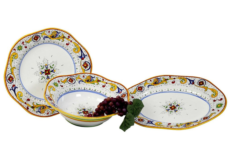 RAFFAELLESCO: Hexagonal Lg Salad Pasta Bowl