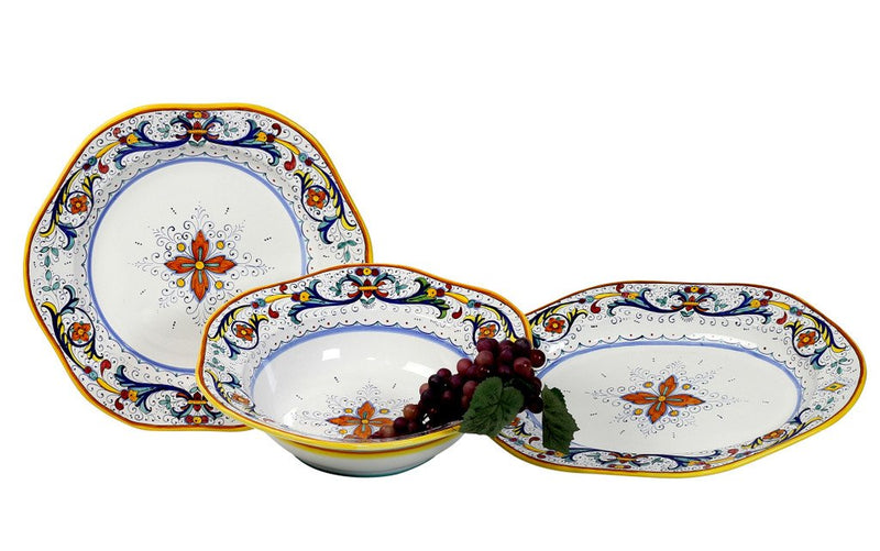 RICCO DERUTA DELUXE: Hexagonal Lg Salad Pasta Bowl