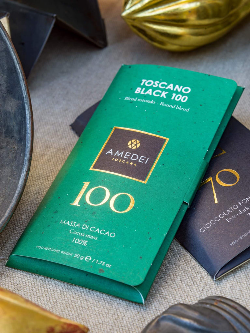 Amedei Toscano Black 100% Dark Chocolate Bar