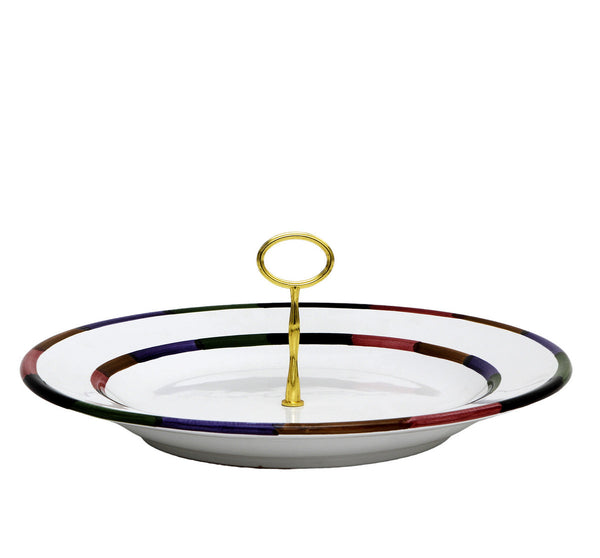 CIRCO: Tid Bit Server Large Plater with Chrome Oval Metal Handle