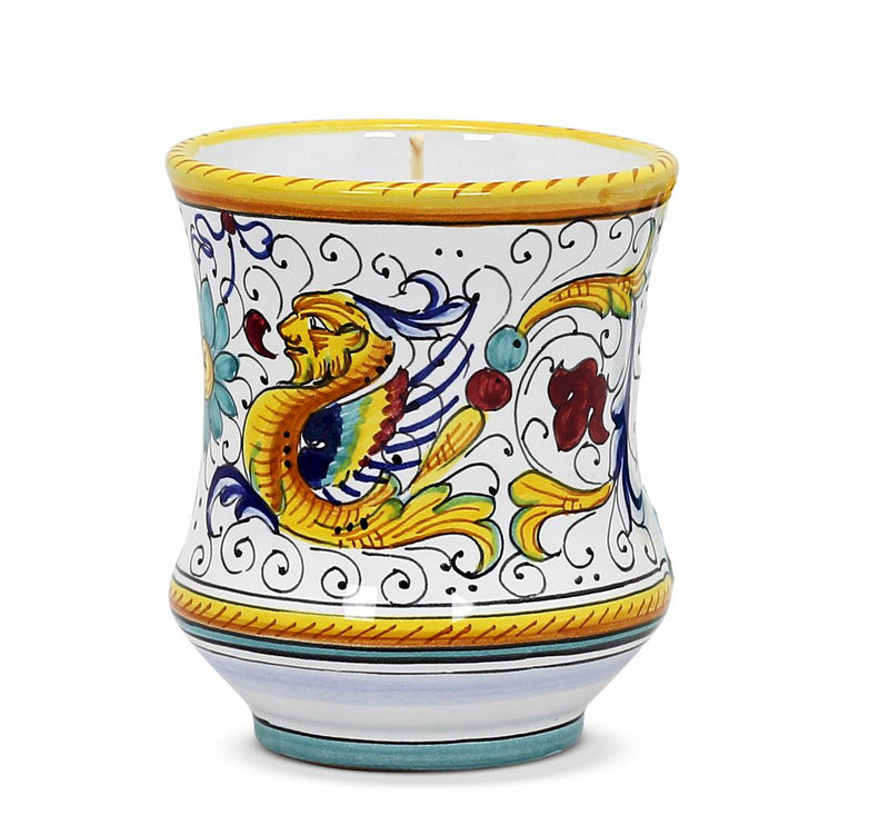 DERUTA CANDLES: Deluxe Precious Concave Candle RAFFAELLESCO DELUXE Design