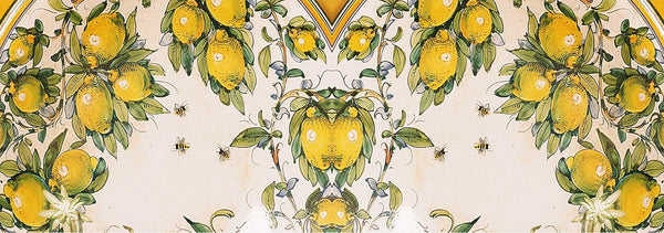 SUBLIMART: Deruta - Porcelain Soy Wax Candle 'Positano Lemons' (Design #DER23)