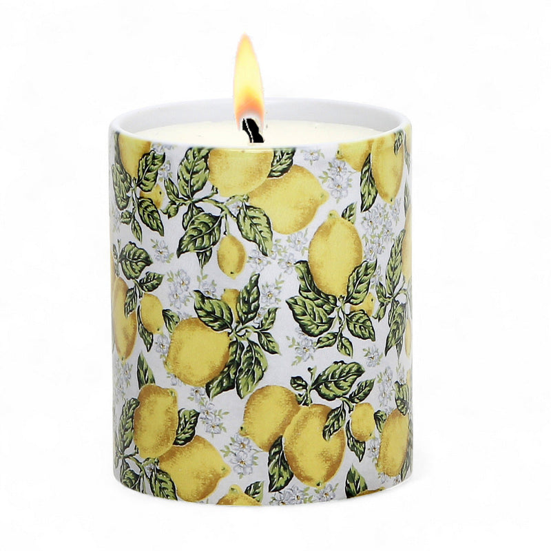 SUBLIMART: Deruta - Porcelain Soy Wax Candle 'Positano Lemons' (Design #DER23)
