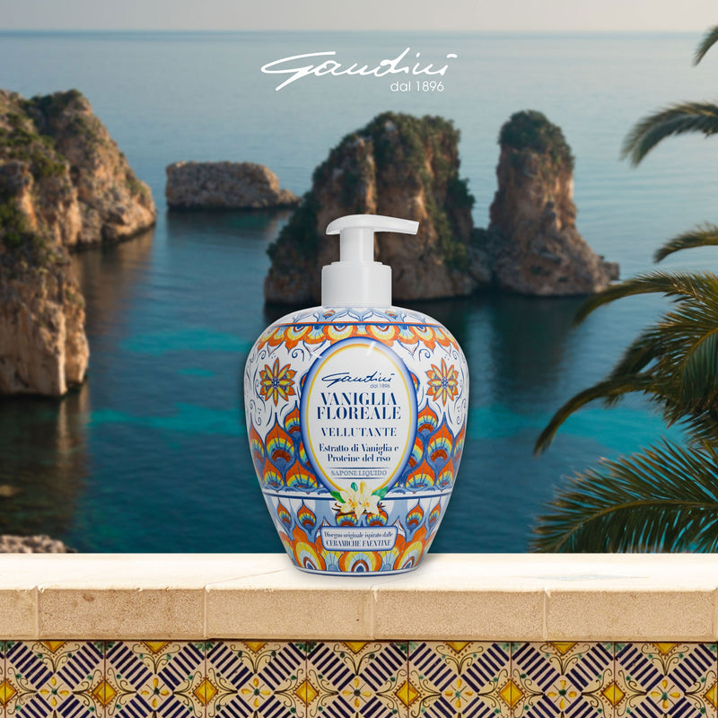 Gandini Italian Maiolica Design Liquid Hand Soap Vanilla