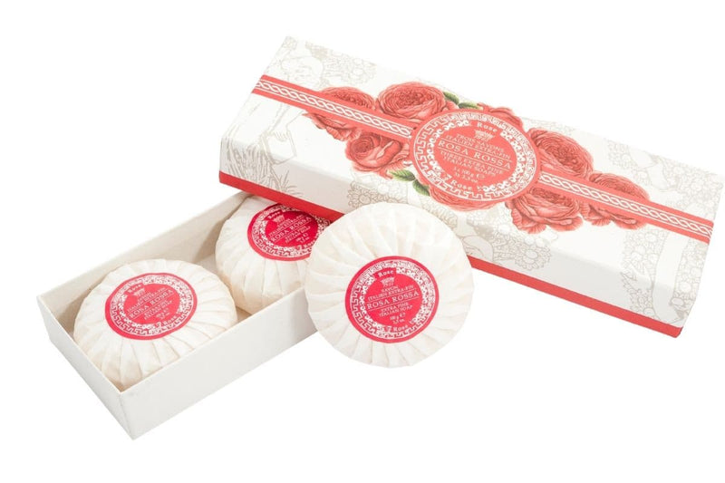 Saponificio Varesino Red Rose 3-Soap Gift Set