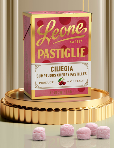 Leone Pastiglie Cherry Candy in Box