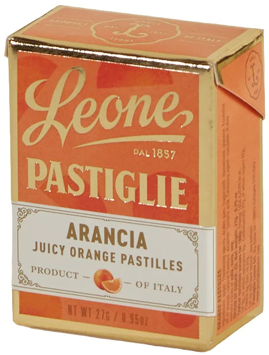 Leone Pastiglie Arancia Orange Candy in Box