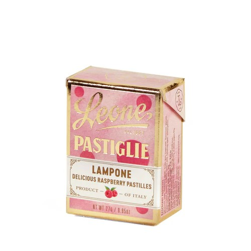 Leone Pastiglie Raspberry Lampone Candy in Box