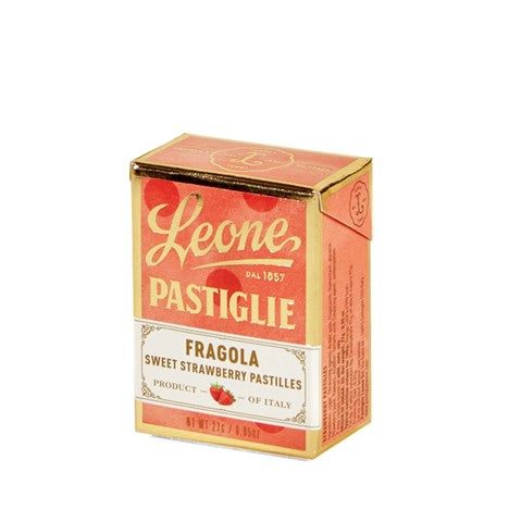 Leone Pastiglie Fragola Strawberry Candy in Box