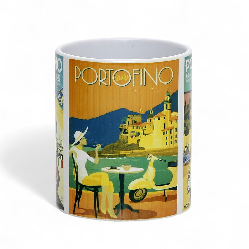 SUBLIMART: Bella Italia - Mug featuring Italian vintage posters (Portofino)