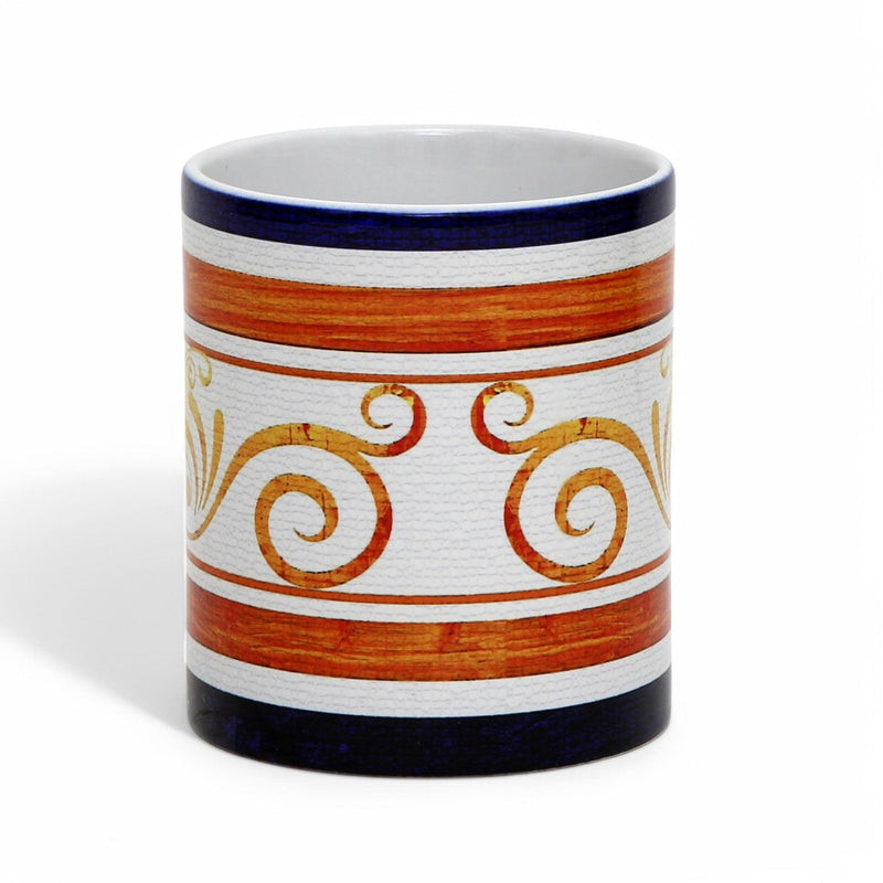 RICCO ITALIA PALIO: SUBLIMART: Ricco Italia Mug White Handle+Rim - by Mario Bruno (Design 6416)