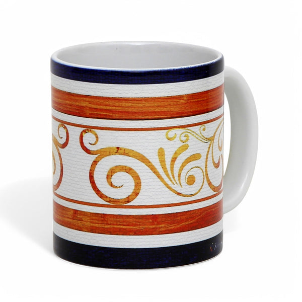 RICCO ITALIA PALIO: SUBLIMART: Ricco Italia Mug White Handle+Rim - by Mario Bruno (Design 6416)