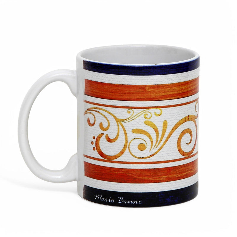RICCO ITALIA PALIO: SUBLIMART: Ricco Italia Mug White Handle+Rim - by Mario Bruno (Design 6416)