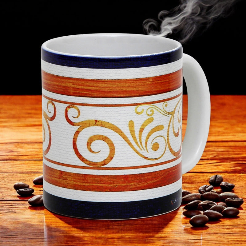 RICCO ITALIA PALIO: SUBLIMART: Ricco Italia Mug White Handle+Rim - by Mario Bruno (Design 6416)