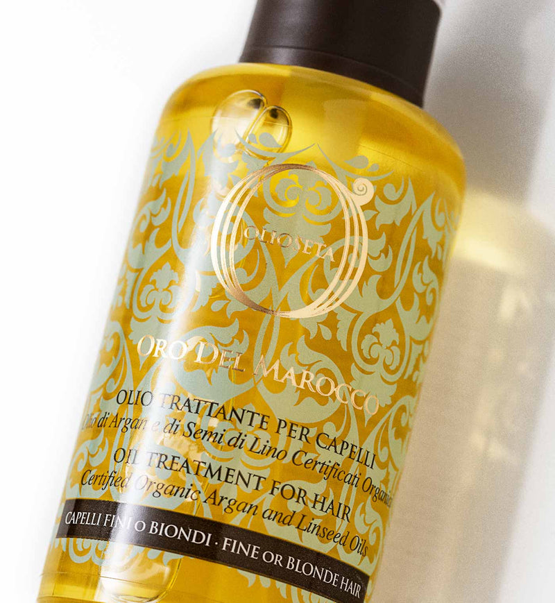 Olioseta Oro del Marocco Oil Treatment for Fine or Blond Hair 100 ml