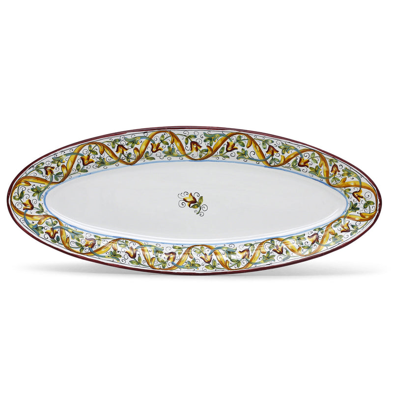 DERUTA PRIMAVERA: Fish/Hors d'Oeuvres Oval Narrow Platter
