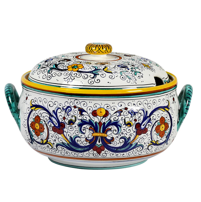 RICCO DERUTA DELUXE: Round Soup Tureen with Metal Ladle