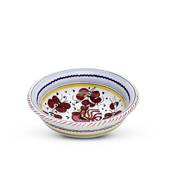 ORVIETO RED ROOSTER: Cereal/Salad Bowl