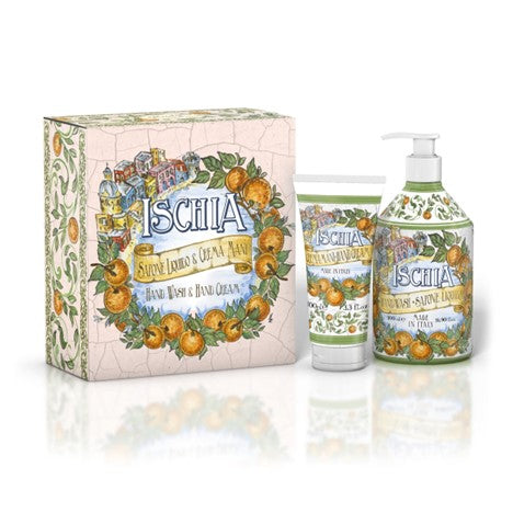 Le Maioliche Art Edition Gift Set: Ischia Liquid Soap & Hand Cream