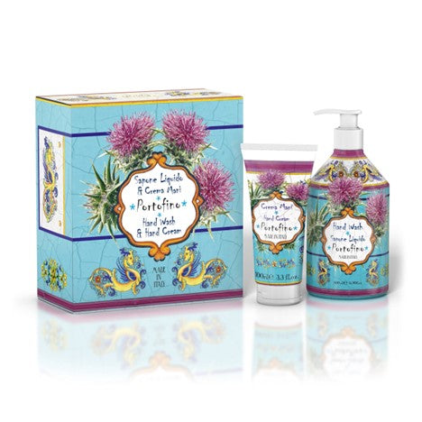 Le Maioliche Art Edition Gift Set: Portofino Liquid Soap & Hand Cream