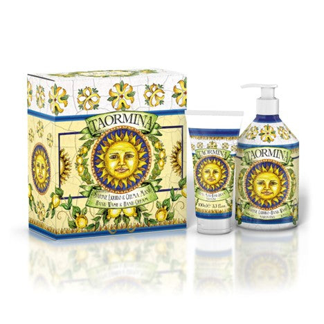 Le Maioliche Art Edition Gift Set: Taormina Liquid Soap & Hand Cream