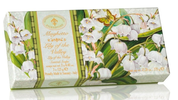 Saponificio Artigianale Fiorentino Bar Soap Set Mughetto Lily of the Valley