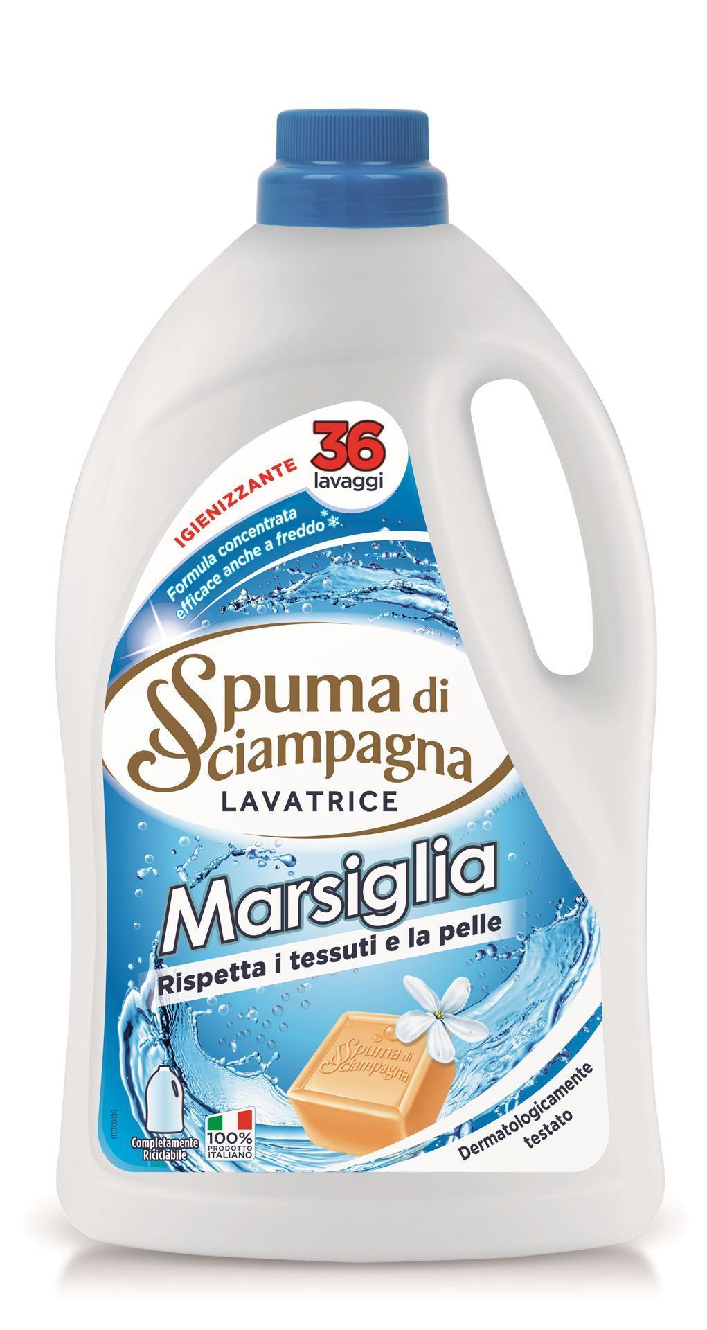 Spuma di Sciampagna Marsiglia Lavatrice Igienizzante 1620 ml