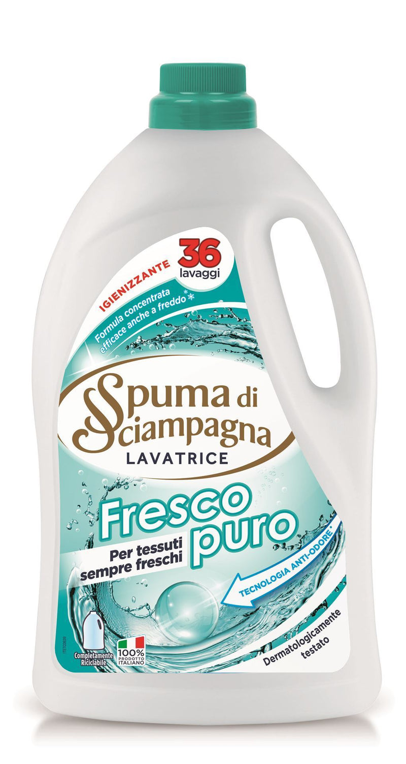 Spuma di Sciampagna Fresco Puro Liquid Laundry Detergent 1620 ML
