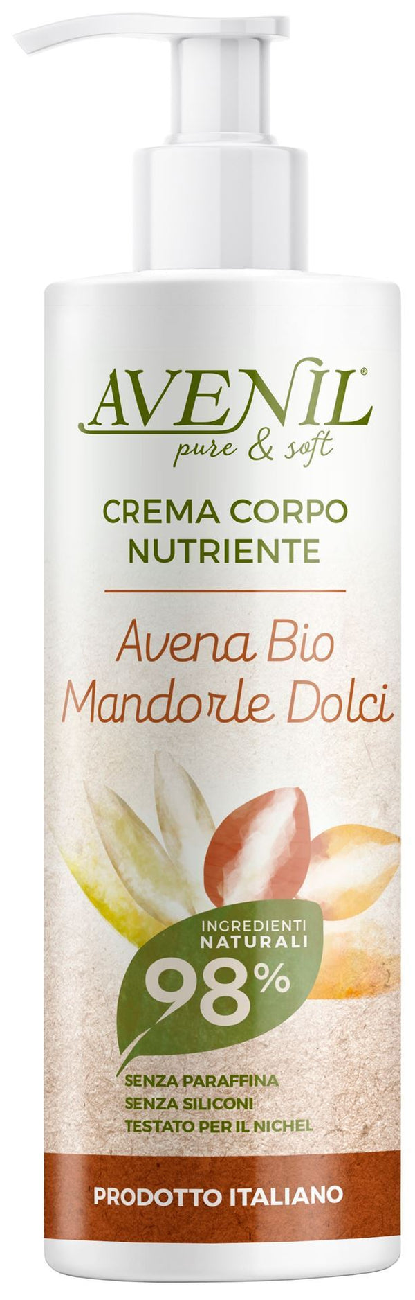 Avenil Pure & Soft Nourishing Body Cream Oats & Almond 400 ml