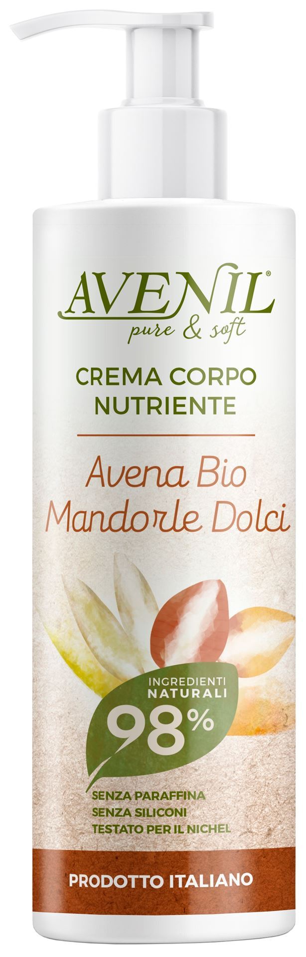 Avenil Pure & Soft Nourishing Body Cream Oats & Almond 400 ml