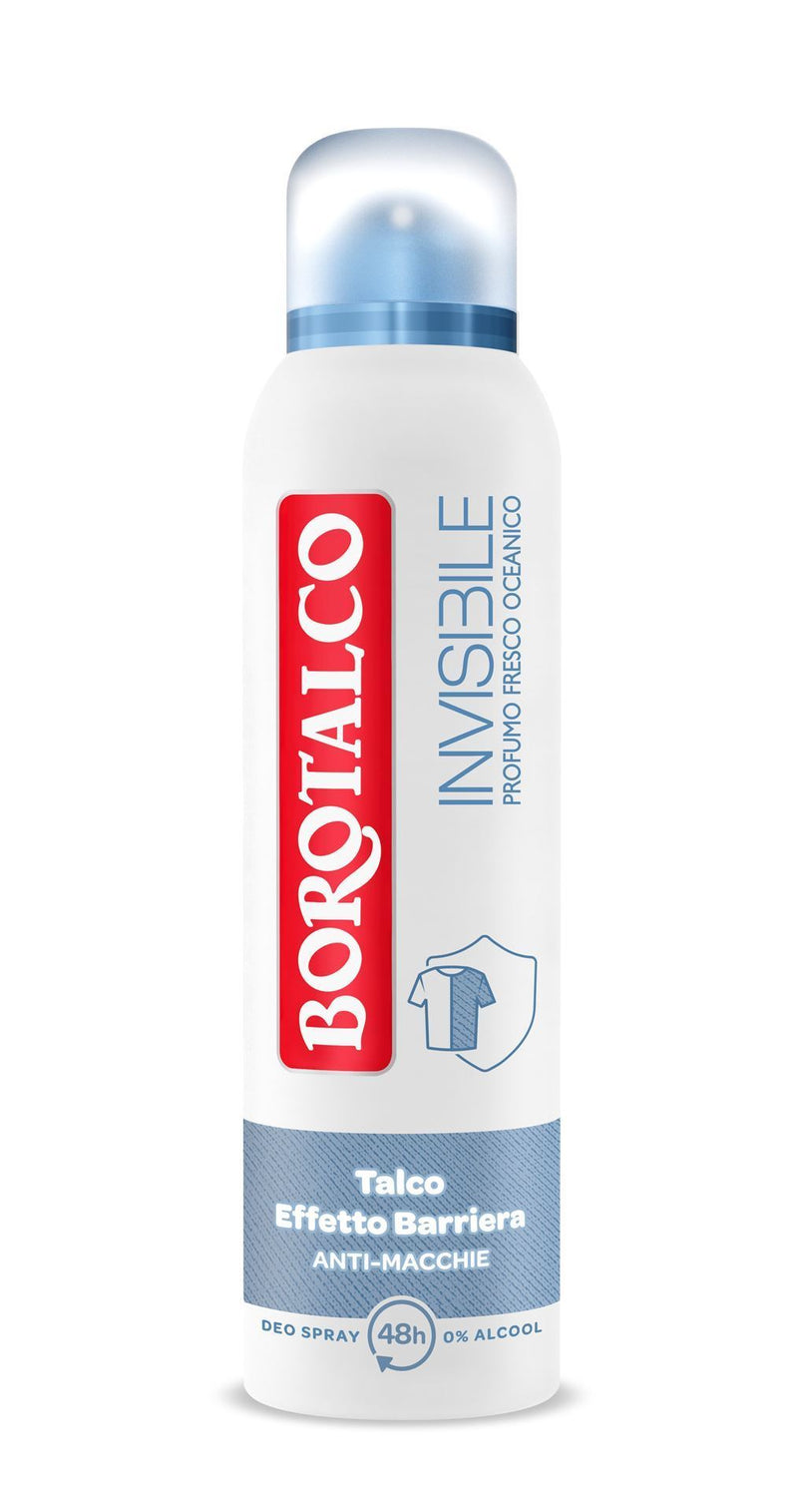Borotalco Deodorant Invisible Blue Spray 150 ml