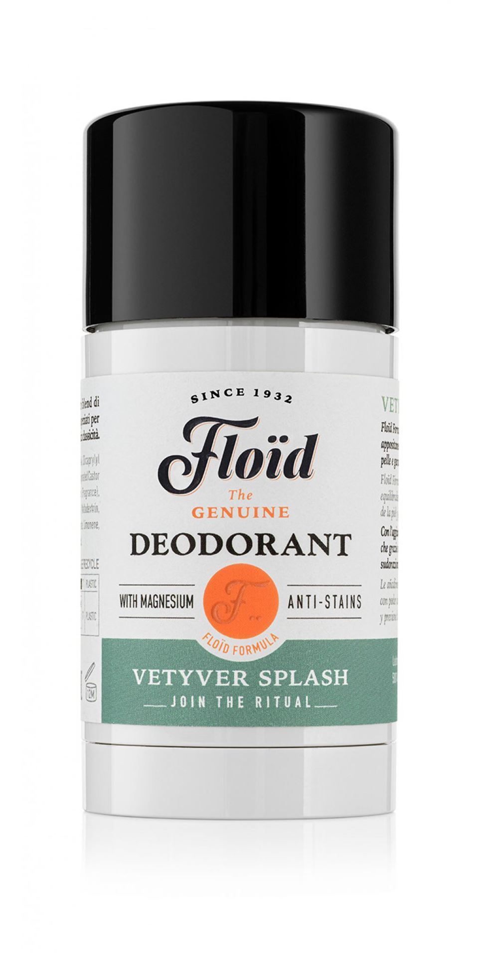 Floid Vetyver Splash Deodorant Stick