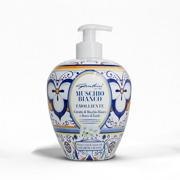 Gandini Italian Maiolica Design Liquid Hand Soap White Musk