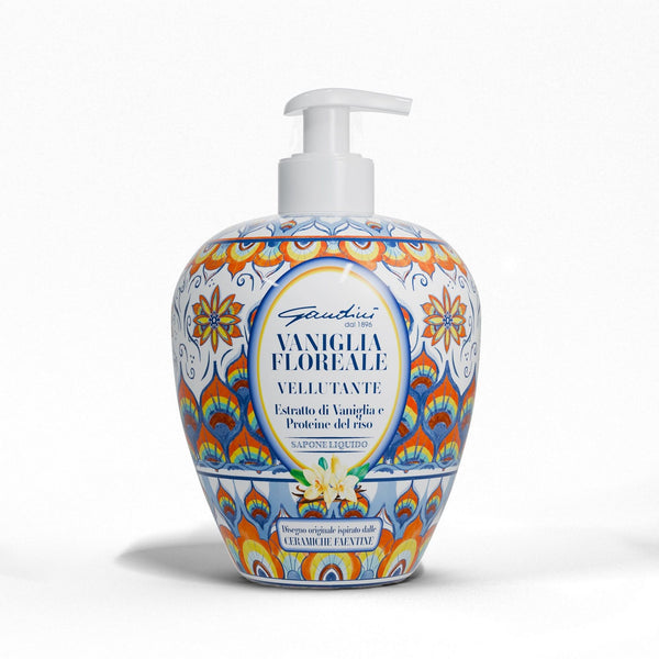 Gandini Italian Maiolica Design Liquid Hand Soap Vanilla