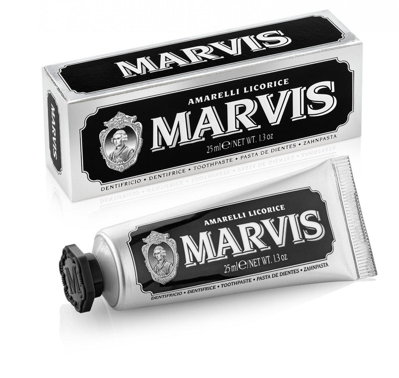 MARVIS Italian Toothpaste Amarelli Licorice 25 ml, Travel Size