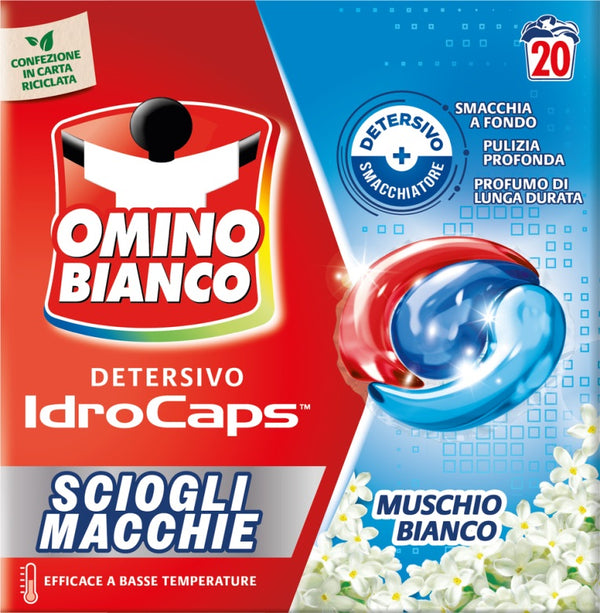 Omino Bianco IdroCaps Laundry Detergent + Stain Remover White Musk