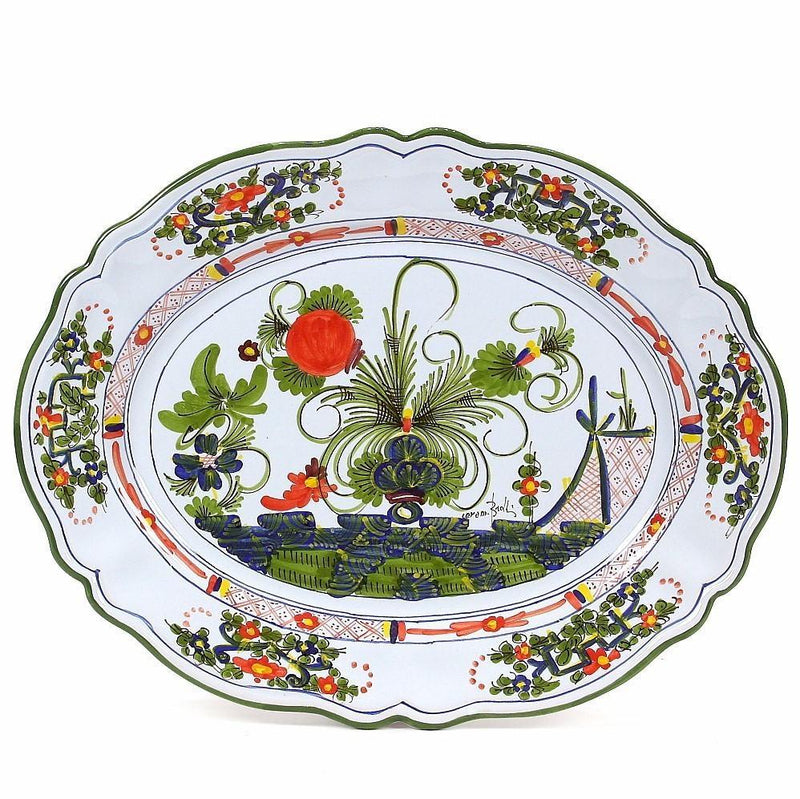 FAENZA-CARNATION: Large Oval platter