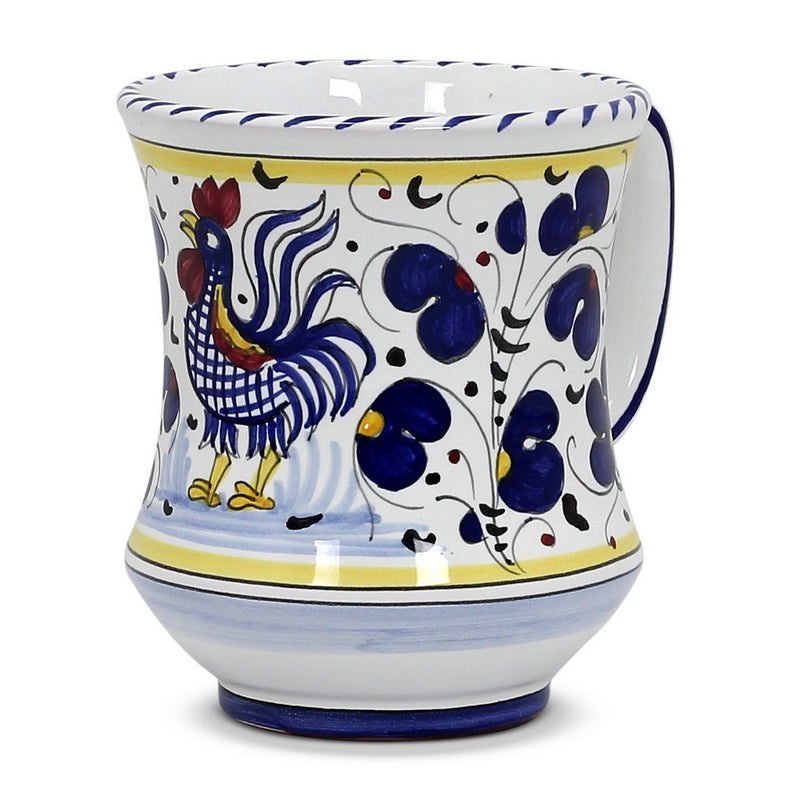ORVIETO BLUE ROOSTER: Concave Deluxe Large Mug (17 Oz.)