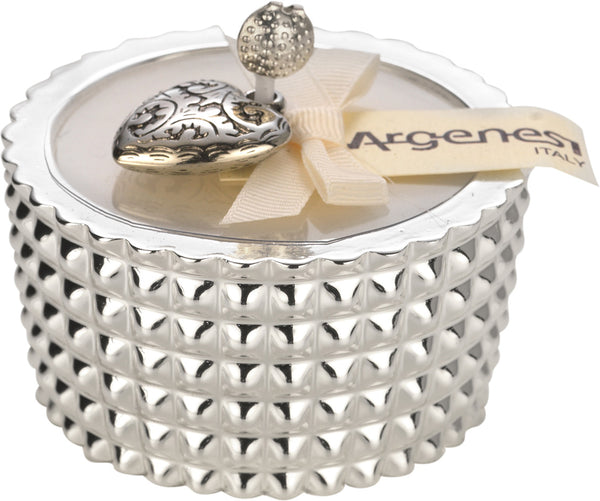 Argenesi Italy Siena Silver Plated Scented Candle