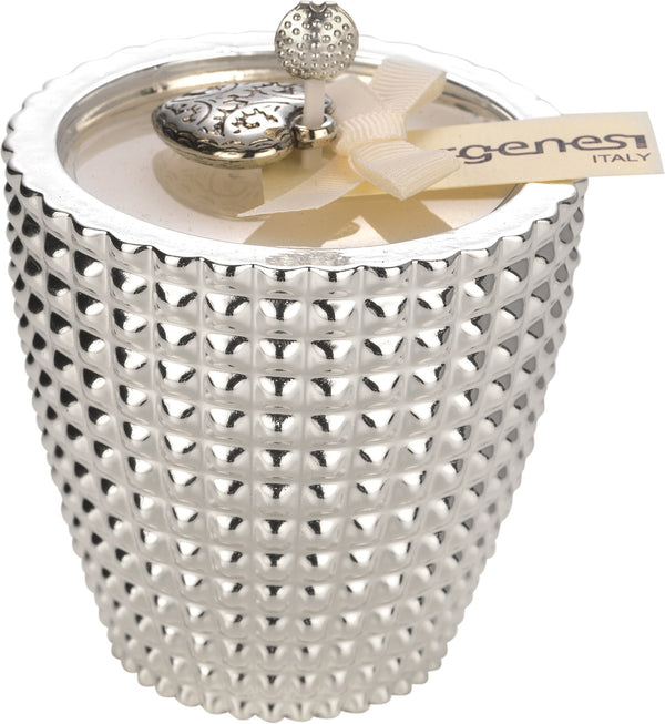 Argenesi Italy Siena Silver Plated Scented Candle