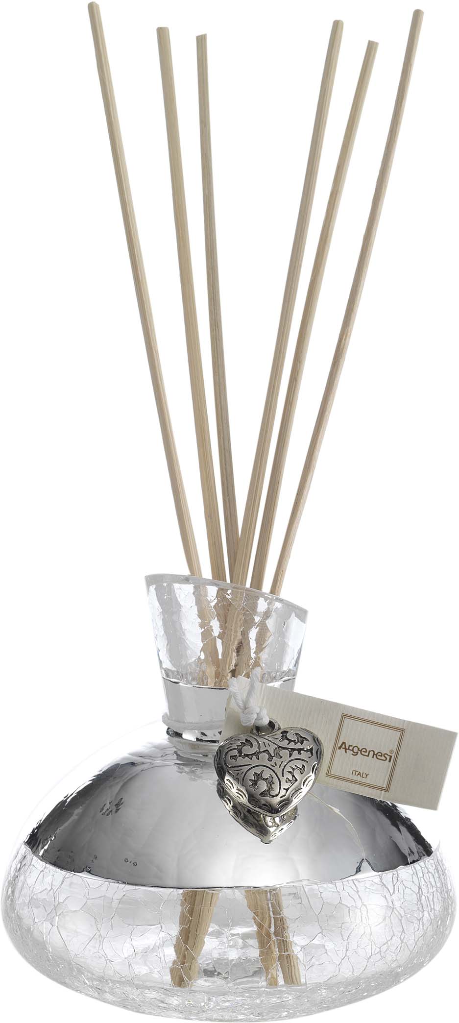 Argenesi Italy Craquele' Glass Pomander