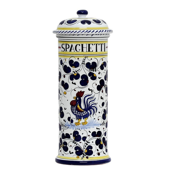 ORVIETO BLUE ROOSTER: Spaghetti Container Canister