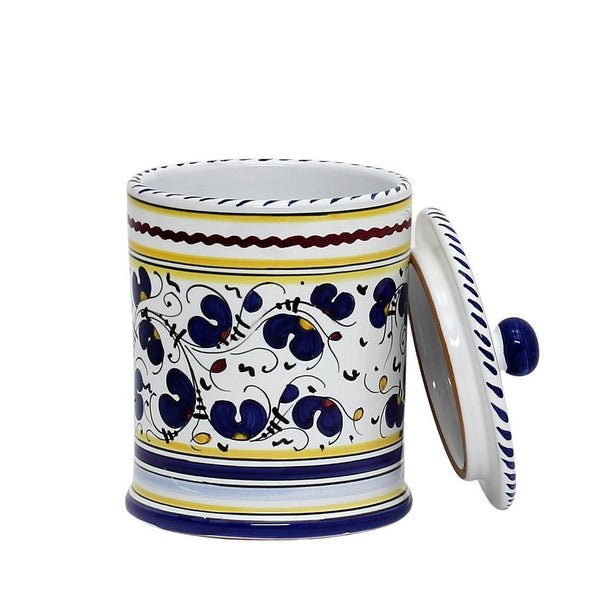 ORVIETO BLUE ROOSTER: Caffe' (Coffee) Container Canister