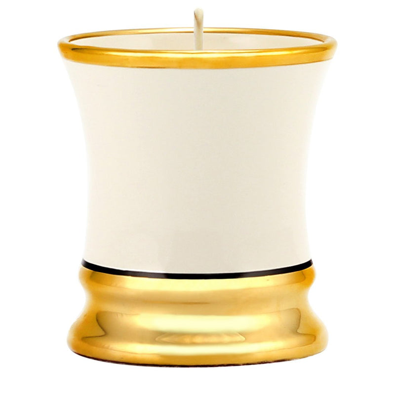 POSATA: Deluxe Cup Candle Pure Gold Rim